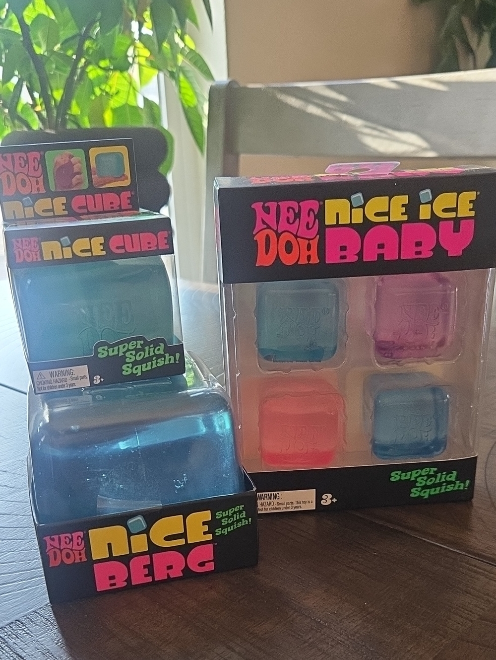 Nice Ice Baby 4-Pack Squishy Stress Toys - Multicolor